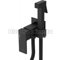 Гигиенический душ Wasserkraft A71638 со смесителем, С ВНУТРЕННЕЙ ЧАСТЬЮ, черный