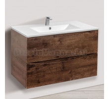 Тумба с раковиной Vincea Mia 80 темный дуб, раковина VBS-13980
