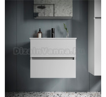 Тумба с раковиной Sancos Urban 60 см белый глянец
