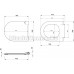 Комплект Унитаз подвесной Bocchi V-Tondo 1416-004-0129 черный матовый, с крышкой A0336-004 с микролифтом + Система инсталляции для унитазов Geberit UP100 458.124.21.1S с кнопкой смыва хром