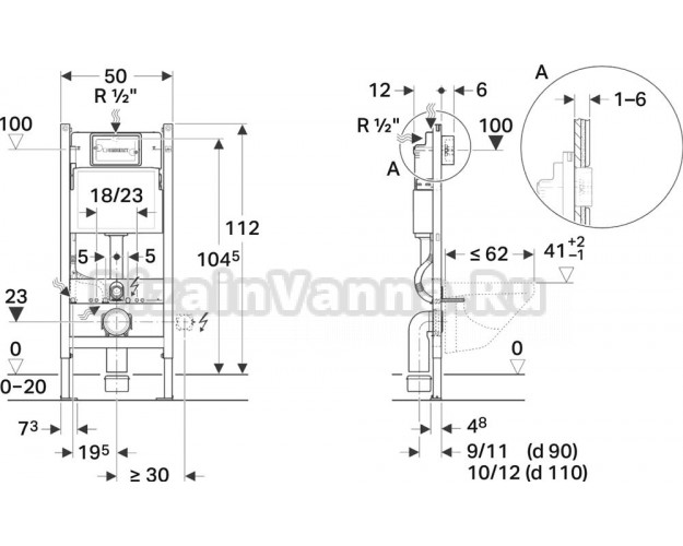 Комплект Унитаз подвесной Bocchi V-Tondo 1416-004-0129 черный матовый, с крышкой A0336-004 с микролифтом + Система инсталляции для унитазов Geberit UP100 458.124.21.1S с кнопкой смыва хром