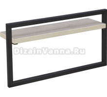 Полка AQUATON Лофт Урбан 1A255403LQX50 с полотенцедержателем, дуб орегон