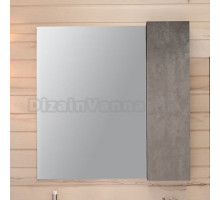 Зеркало Emmy Стоун 60 R, серый бетон