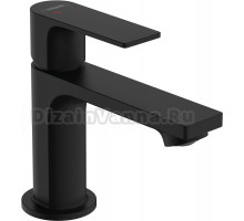 Смеситель для раковины Hansgrohe Rebris E 72553670 технология CoolStart, с донным клапаном, черный матовый