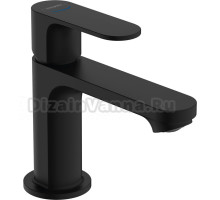 Смеситель для раковины Hansgrohe Rebris S 72513670 технология CoolStart, с донным клапаном, черный матовый