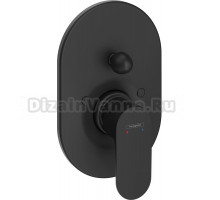 Смеситель для ванны с душем Hansgrohe Rebris S 72448670 С ВНУТРЕННЕЙ ЧАСТЬЮ, черный матовый