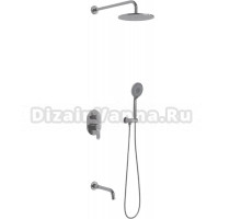 Душевой комплект Berges Wasserhaus Ventas 3R 073007 С ВНУТРЕННЕЙ ЧАСТЬЮ, хром