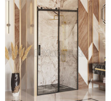 Душевая дверь в нишу Ambassador Benefit 19021202HB 130 см, профиль черный, стекло прозрачное