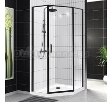 Душевой уголок BelBagno Uno 195 P 1 90 C Nero профиль черный, стекло прозрачное