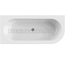 Акриловая ванна Cezares Slim SLIM CORNER-180-80-60-L-NERO-SET 180x80