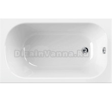 Акриловая ванна Cezares Eco 130х70, белая