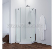 Душевой уголок Vegas Glass Afa-Pen Tur Novo 100 08 01 R профиль глянцевый хром, стекло прозрачное