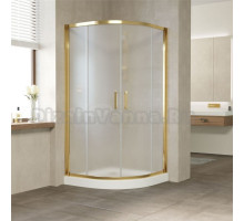 Душевой уголок Vegas Glass ZS Tur Novo 120 09 10 профиль золото, стекло сатин