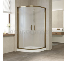 Душевой уголок Vegas Glass ZS Tur Novo 120 05 10 профиль бронза, стекло сатин