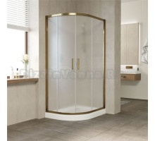 Душевой уголок Vegas Glass ZS-F Tur Novo 110*90 05 10 профиль бронза, стекло сатин