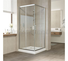 Душевой уголок Vegas Glass ZA Tur Novo 80 08 01 профиль глянцевый хром, стекло прозрачное