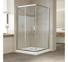Душевой уголок Vegas Glass ZA Tur Novo 120 08 01 профиль глянцевый хром, стекло прозрачное