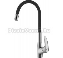 Смеситель для кухни Lemark Linara LM0415C-Black с гибким изливом