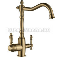 Смеситель для кухни Domaci Равенна U-18 бронза