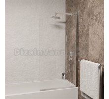 Шторка на ванну RGW Screens SC-109 700x1500, профиль хром, стекло прозрачное