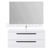 Мебель для ванной Cezares Eco 120, bianco opaco, 2 ящика, ручки черные