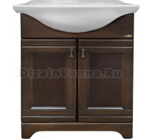 Тумба с раковиной Misty Рим 75 орех