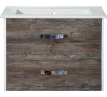 Тумба с раковиной Misty Норд 65 подвесная, белая, сосна пасаден