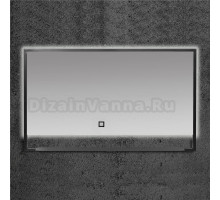 Зеркало Armadi Art Vallessi 100 антрацит, с подсветкой и полкой