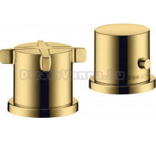 Термостатический смеситель Axor Citterio E 36412990 на борт ванны, полированное золото