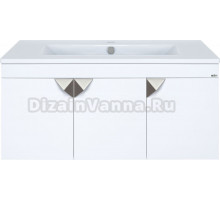 Тумба с раковиной Misty Сахара 90 белая