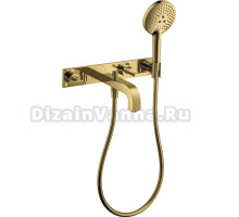 Смеситель для ванны с душем Axor Citterio 39442990 полированное золото