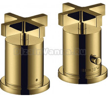 Термостатический смеситель Axor Citterio 39480990 на борт ванны, полированное золото