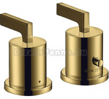 Термостатический смеситель Axor Citterio 39482990 на борт ванны, полированное золото