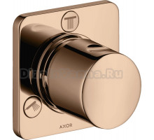 Переключатель потоков Axor Citterio M Trio/Quattro 34920300 на три потребителя, полированное красное золото