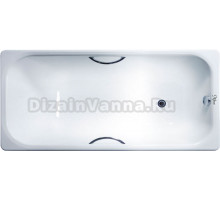 Чугунная ванна Maroni Aura lux 150x70, с ручками