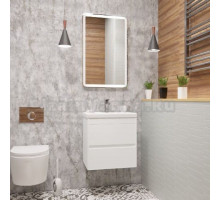 Мебель для ванной Art&Max Family 50, подвесная, Bianco Lucido