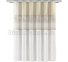 Штора для ванной Carnation Home Fashions Sky Beige/White 180х180
