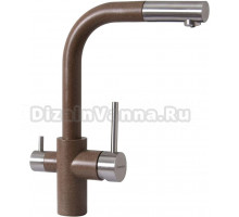 Смеситель для кухни Florentina Кристалл FL коричневый