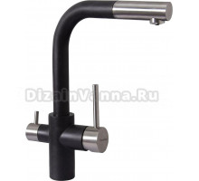 Смеситель для кухни Florentina Кристалл FL черный