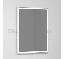 Зеркало Vod-Ok Лайт 60 белое, с подсветкой