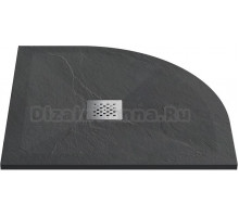 Поддон для душа Vincea VST-4SQ9090A 90x90 антрацит, с сифоном