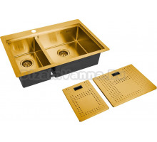 Мойка кухонная Zorg Master N-78-2-52-R Bronze