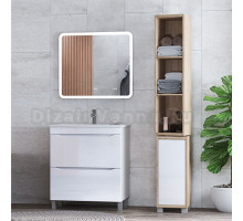Мебель для ванной Vigo Grani 60 напольная, 2 ящика, белая