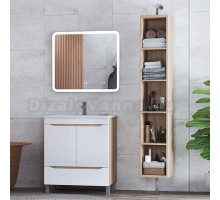 Мебель для ванной Vigo Grani 60 напольная, 2 дверцы, 1 ящик, дуб сонома