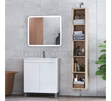 Мебель для ванной Vigo Grani 75 напольная, 2 дверцы, белая
