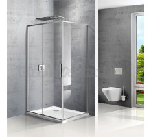 Душевой уголок Vincea Slim VSR-2SL8010CL-L 100x80 L, профиль хром, стекло прозрачное