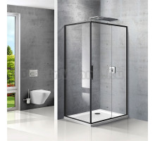 Душевой уголок Vincea Slim VSR-2SL9012CLB-R 120x90 R, профиль чёрный, стекло прозрачное