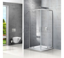 Душевой уголок Vincea Slim VPR-2SL9090CL 90x90, профиль хром, стекло прозрачное