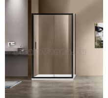 Душевой уголок Vincea Garda VSR-1G9014CLB 140x90 см, профиль чёрный, стекло прозрачное