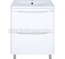 Тумба с раковиной Misty Атлантик 70 белая